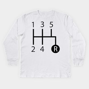 5 speed shift pattern Kids Long Sleeve T-Shirt